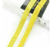 Elastico per biancheria intima da 10 mm per cucire cinture per costumi da bagno, nastro di gomma per spalle, reggiseni, quaderno, nastro elastico, accessori fai da te - Giallo - 10 mm