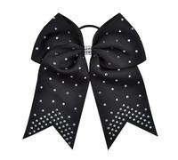 Elastico per capelli a fascia, Confezione Da 5 Fiocchi for Capelli Cheer Multicolor 19x18cm(BLACK)