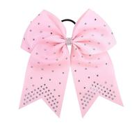 Elastico per capelli a fascia, Confezione Da 5 Fiocchi for Capelli Cheer Multicolor 19x18cm(PINK)