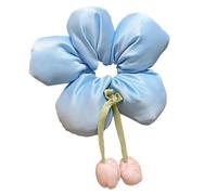 Elastico per capelli a forma di fiore per ragazze, elastico per capelli per bambini, fiocchi in tessuto, accessorio per coda di cavallo