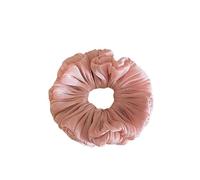 Elastico per capelli a forma di rosa, da donna, in tinta unita, in tessuto di alta qualità, per ridurre l'effetto crespo e la rottura dei capelli