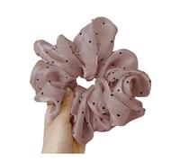 Elastico per capelli alla moda oversize a pois per donne in chiffon estivo francese grazia estate coda di cavallo fascia elastica per capelli (divano doppio 2)
