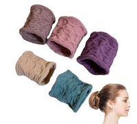 Elastico Per Capelli - Bande Senza Danni, Legami Larghi | 5 Accessori Per Capelli UDS, Bande Elastiche Resistenti, Soggetti Di Coda Del Cappuccio, Forniture E Durate