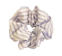 Elastico per capelli con design a righe per donne e ragazze, in tessuto morbido, elastico per capelli, accessori formali casual, cravatta elastica