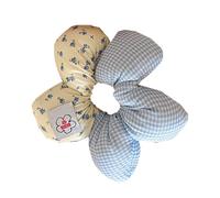 Elastico per capelli con fiori esagerati, morbido, elastico, fatto a mano, elegante, ornamento per capelli con motivi colorati