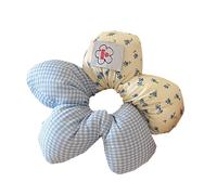 Elastico per capelli con fiori esagerati, morbido, elastico, fatto a mano, elegante, ornamento per capelli con motivi colorati