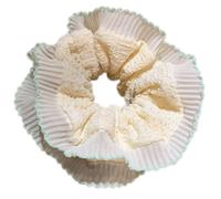 Elastico per capelli con fiori in pizzo e chignon oversize elastico per coda di cavallo, tutti gli abbinamenti