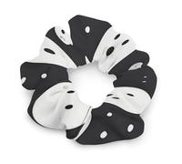 Elastico per capelli con motivo fantasma di Halloween, da donna, nessun danno, morbido elastico per capelli con motivi stampati alla moda, fasce per capelli in raso per coda di cavallo, chignon