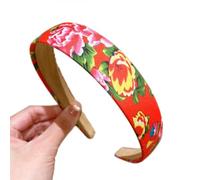 Elastico per capelli Con Motivo Floreale Per Ragazze Festive Fascia Creativa Nuovo Anno Copricapo Regali Caldo Nord-est Scrunchie Foto Puntelli