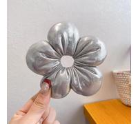Elastico per capelli con motivo scozzese e fiore, per ragazze, in tessuto di cotone, con design floreale 3D, morbida fascia elastica per coda di cavallo, da indossare tutti i giorni, per feste