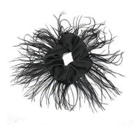 Elastico per capelli con piume, copricapo decorativo, Black | struzzo, corda elastica per capelli; Copricapi decorativi, accessori degli anni ' 20; Regalo copricapo;