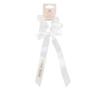 Elastico per Capelli da Sposa Bianco Elegante Riutilizzabile: Accessorio per Addio al Nubilato con Fiocco con Perle Finte | Feste e Shower | Talking Tables