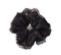 Elastico per capelli e accessorio per la testa a forma di intestino crasso(Black Rose)