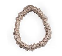 Elastico per capelli in 100% seta di gelso, 22 momme, sottile, sottile, piccolo, elastico per capelli per donne e ragazze, morbido naturale (champagne)