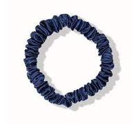 Elastico per capelli in 100% seta di gelso, 22 momme, sottile, sottile, piccolo, elastico per capelli per donne e ragazze, morbido naturale (blu navy)