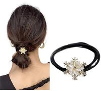 Elastico per capelli in metallo, elegante, per donne e ragazze, accessori per legare i capelli, fascia per capelli, fascia per capelli (1)