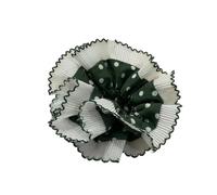 Elastico per capelli in pizzo francese per capelli estetici femminili punteggiati elastici per capelli a doppio strato per uso casual e formale