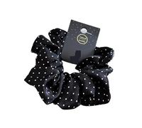 Elastico Per Capelli In Tessuto 2pc 11cm/14cm Dot Cloth Scrunchies Women Elastic Hair Rubber Bands Accessories Tie Ring Rope Headdress Headwear(14cm Black)