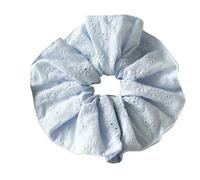 Elastico Per Capelli In Tessuto 2pc Large Size Hair Scrunches Denim Scrunchies Big Ponytail Hairties(Skyblue2)