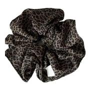 Elastico Per Capelli In Tessuto 3pc Leopard Print Oversized Scrunchie For Women Elastic Big Hair Tie Girls Black Rubber Bands Retro Rope(Color 2)