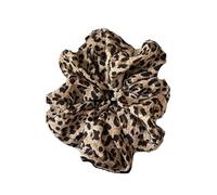 Elastico Per Capelli In Tessuto 3pc Leopard Print Oversized Scrunchie For Women Elastic Big Hair Tie Girls Black Rubber Bands Retro Rope(Color 3)