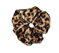 Elastico Per Capelli In Tessuto 3pc Leopard Print Oversized Scrunchie For Women Elastic Big Hair Tie Girls Black Rubber Bands Retro Rope(Color 4)