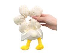 Elastico per capelli in tessuto floreale pratico elastico per capelli per ragazze chignon acconciatura per acconciature quotidiane in morbido tessuto elastico