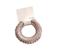 Elastico per capelli increspato ad alta elasticità in tessuto morbido copricapo alla moda per donne ragazze uso quotidiano e per feste Scrunchie per capelli alla moda