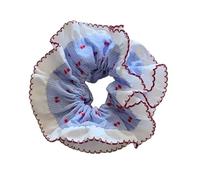 Elastico per capelli ricamato floreale per donne elastico per capelli in pizzo traspirante accessorio alla moda accessorio floreale