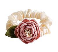 Elastico per capelli vintage, motivo floreale, spesso, per capelli grandi, elegante corda per capelli