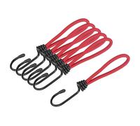Elastico per Cord e con Gancio 6 Pollici Telo Cinghie Funi Fissa,Rosso 10pz