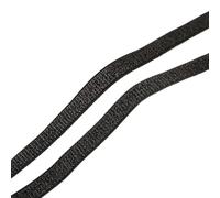 Elastico Per Cucito 10/15/20/25/30mm Fasce Elastiche In Oro Argento Glitter Cintura Elastica Fascia Elastica Cucito Fai Da Te Lace Trim Accessorio For L'abbigliamento 5 Metri(Black-black border,10MM)