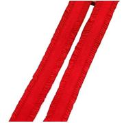 Elastico Per Cucito 13mm X5 Yards Nastro Piatto In Nylon Elastico In Gomma Elastica Tracolla Intimo Doppio Strato Bordo Pieghevole Cintura Reggiseno Cucito In Pizzo Fai Da Te per fai da te(Red)