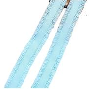 Elastico Per Cucito 13mm X5 Yards Nastro Piatto In Nylon Elastico In Gomma Elastica Tracolla Intimo Doppio Strato Bordo Pieghevole Cintura Reggiseno Cucito In Pizzo Fai Da Te per fai da te(Blue)