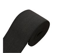 Elastico Per Cucito Fasce elastiche alte in nylon bianco e nero da 10 mm/15 mm/20 mm/25 mm/30 mm/35 mm/40 mm/45 mm/50 mm, accessori for cucire indumenti pantaloni per fai da te(Black50mm 3meters)