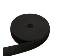 Elastico Per Cucito Fasce elastiche alte in nylon bianco e nero da 10 mm/15 mm/20 mm/25 mm/30 mm/35 mm/40 mm/45 mm/50 mm, accessori for cucire indumenti pantaloni per fai da te(Black20mm 7meters)