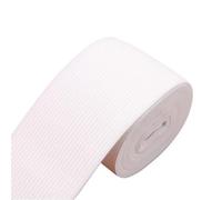 Elastico Per Cucito Fasce elastiche alte in nylon bianco e nero da 10 mm/15 mm/20 mm/25 mm/30 mm/35 mm/40 mm/45 mm/50 mm, accessori for cucire indumenti pantaloni per fai da te(White50mm 3meters)