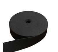 Elastico Per Cucito Fasce elastiche alte in nylon bianco e nero da 10 mm/15 mm/20 mm/25 mm/30 mm/35 mm/40 mm/45 mm/50 mm, accessori for cucire indumenti pantaloni per fai da te(Black25mm 7meters)