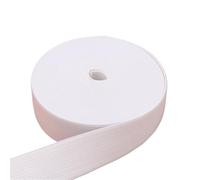 Elastico Per Cucito Fasce elastiche alte in nylon bianco e nero da 10 mm/15 mm/20 mm/25 mm/30 mm/35 mm/40 mm/45 mm/50 mm, accessori for cucire indumenti pantaloni per fai da te(White25mm 7meters)