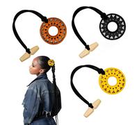 Elastico per Dreadlocks, Accessori Capelli Extra-Lunghi Uomo Donna, Fascia Spirale Loc per Coda di Cavallo, Trecce, Capelli Spessi Ricci, Banda Elastica Dreads Lunghi