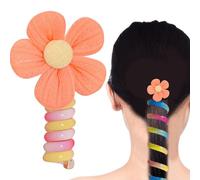 Elastico per telefono, Elastici per capelli eleganti con cavo telefonico, Elastico per capelli attorcigliato impermeabile, Fermacoda per cavo telefonico, Elastici trasparenti a per capelli