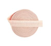 Elastico pieghevole da 15 mm, in tinta unita, spandex, satinato, fascia per capelli, biancheria intima, vestiti, cucito, colore pesca chiaro, 15 mm, 9,1 m