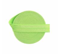 Elastico pieghevole lucido 5/8" 15 mm Solid FOE Spandex Satin Fascia per capelli Fascia per capelli Intimo Abito Cucito Trim - Verde - 15 mm - 50 iarde