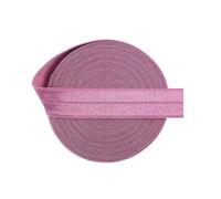 Elastico pieghevole lucido da 5/8" 15 mm, elastico per capelli, elastico per capelli, elastico per capelli, passamaneria per cucire biancheria intima, abito, rosa vittoriana, 15 mm, 10 iarde