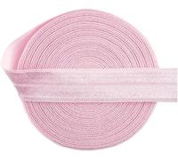 Elastico Pieghevole Satinato Lucido da 5/8" E 15 Mm, Arancione Neon, Neon Pearl Pink, 15mm,10 Yards