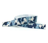 Elastico ripiegabile in spandex con stampa mimetica e trasferimento termico da 5/8" e 15 mm, per braccialetti, abiti, cuciture, 10 iarde - 04-15 mm - 10 iarde