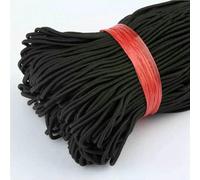 Elastico rotondo colorato ad alta elasticità da 1,5 mm, elastico rotondo, elastico in spandex, accessori per cucire fai da te - 02 nero - 1,5 mm - 10 metri