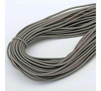 Elastico rotondo colorato da 2 mm, elastico rotondo, elastico in gomma, accessori per cucire fai da te, 5 iarde, grigio, 5 metri