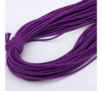 Elastico rotondo colorato da 2 mm, elastico rotondo, elastico in gomma, accessori per cucire fai da te, 5 iarde, viola scuro, 5 metri