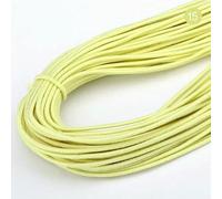 Elastico rotondo colorato da 2 mm, elastico rotondo, elastico in gomma, accessori per cucire fai da te, 5 iarde, giallo, 5 metri